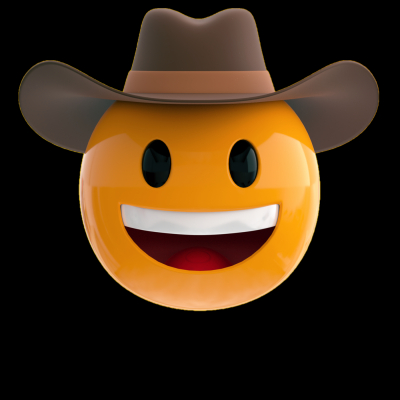happy cowboy emoji