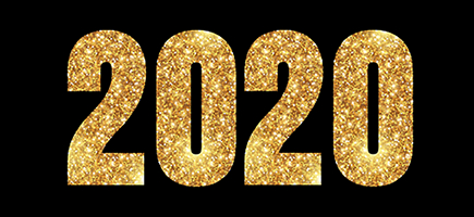2020 Gold Glitter NYE