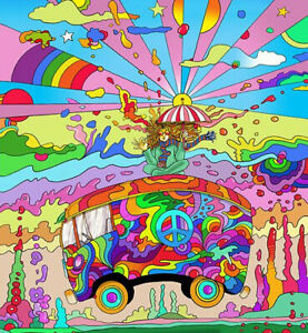 trippy wallpaper psychedelic colorful  7
