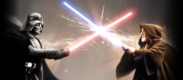Obi Wan and Vader Battle