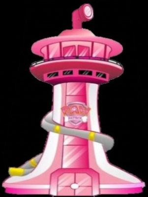 paw patrol tower pink