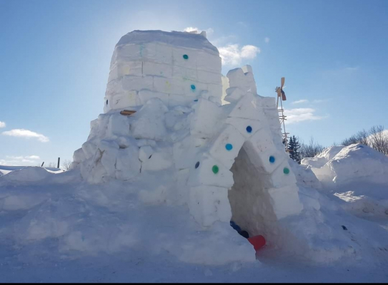 snow castle 2017 - 2018