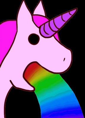 rainbow unicorn puke