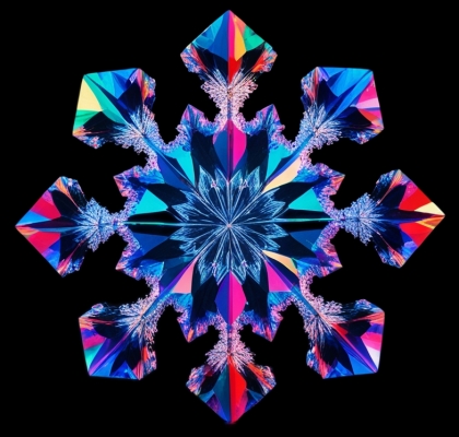 colorful snowflake