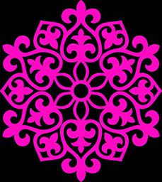 pink snowflake