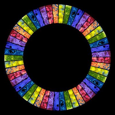 Rainbow Pattern round preview