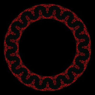 black and red filligree complete round preview