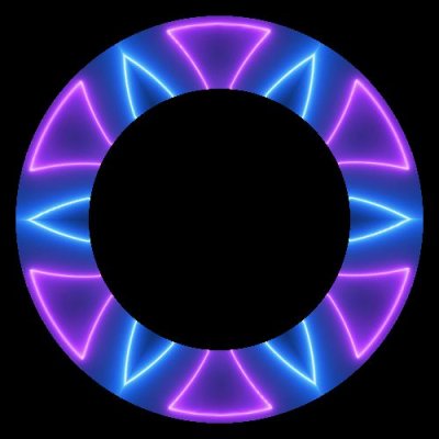 Simple Neon round preview