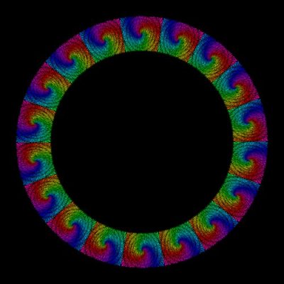 Rainbow spiral round preview
