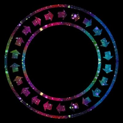 RainbowGalaxyArrows round preview