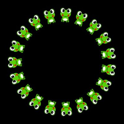 frog animation 5 of 8 round preview