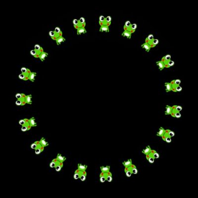 frog animation 8 of 8 round preview