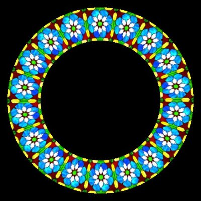bright stained glass round preview