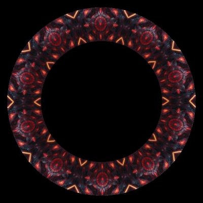 Red Industrial Fractal round preview
