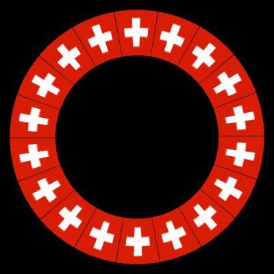 Swiss flag round preview