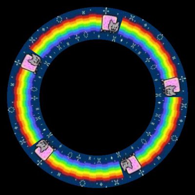 Nyan Cat with Background round preview