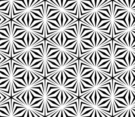 vector modern seamless sacred geometry pattern trippy black white abstract geometric background pillow print monochrome retro 67849279