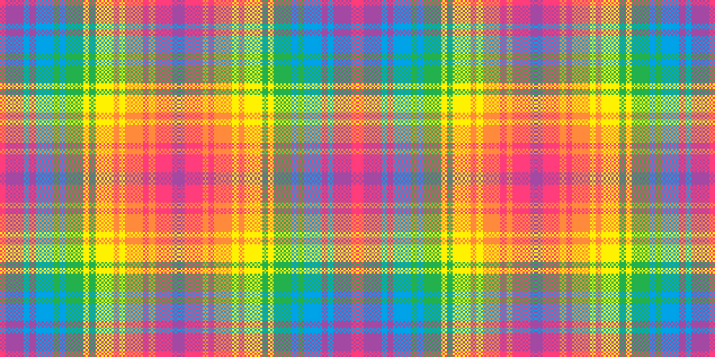 Rainbow Plaid