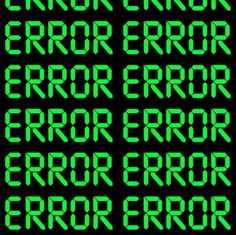 error message