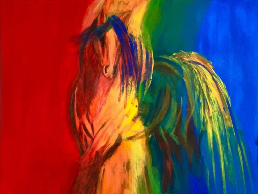 Abstract Art Contest first place Jenniann West