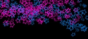 pink blue star pattern