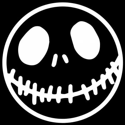 Nightmare before Chrismas skull