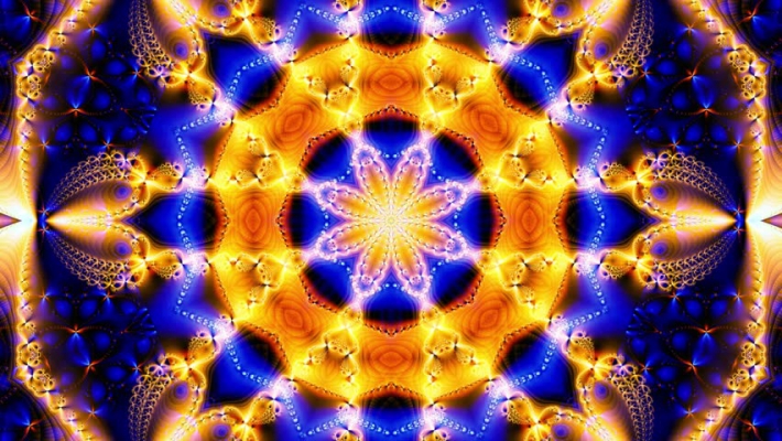blue yellow fractal