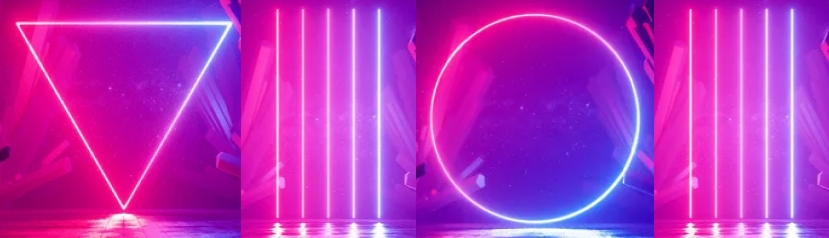 neon shapes