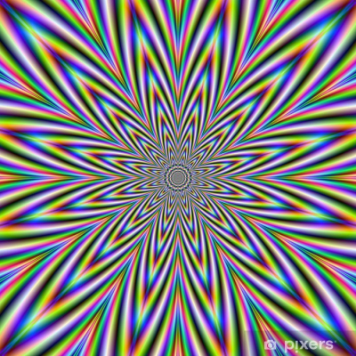 wall murals psychedelic star