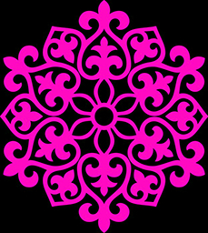 pink snowflake