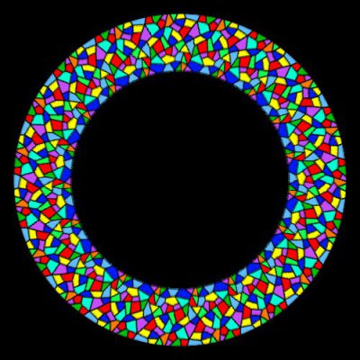 Rainbow glass round preview