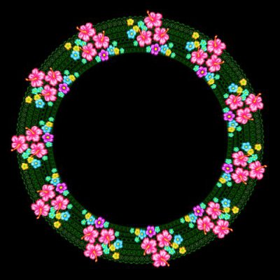 Flower round preview