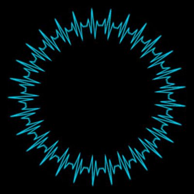 Heartbeat Pulse - Blue round preview