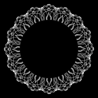 white ornament round preview