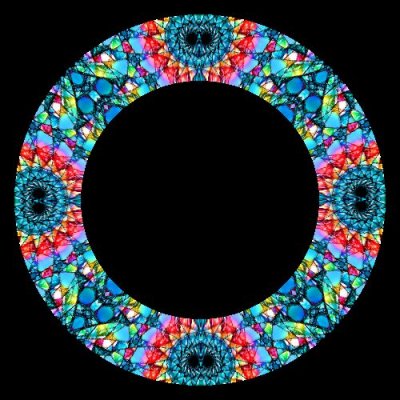 Stain Glass Spiral round preview