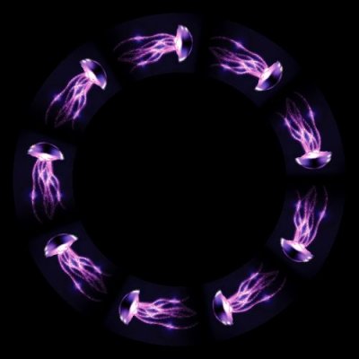 Glowing JellyFish round preview