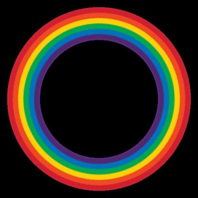 rainbow flag round preview
