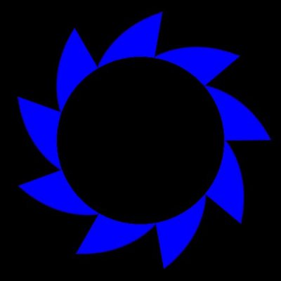 fadein bottom blue round preview