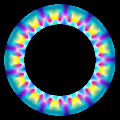 Flower in the sky invert round preview