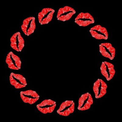 lips kiss round preview