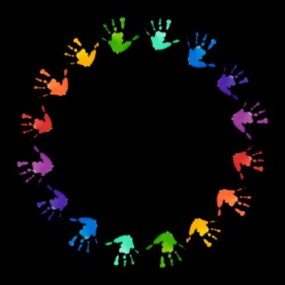 Handprints round preview