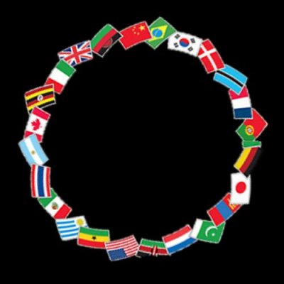 World Flags - Inverted round preview