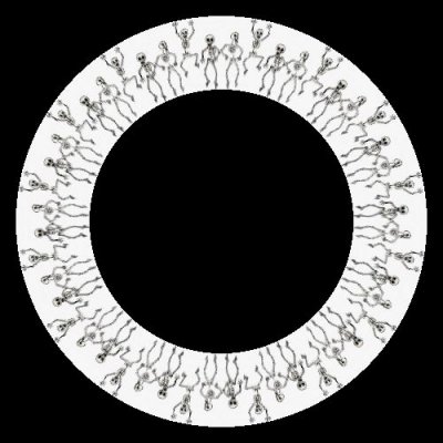 vector painted three skeletons dancing skeleton vector hand skeleton dance png 650 589 round preview