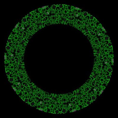 Green Cubes round preview