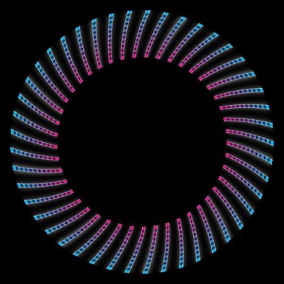 Dotted Pulses round preview