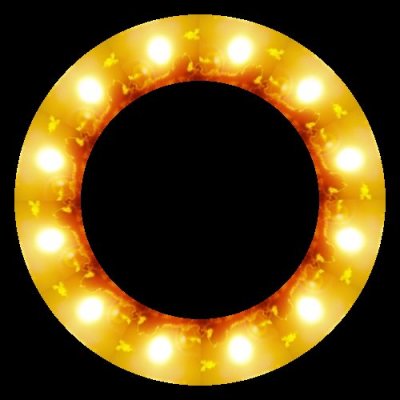 sun with clouds round preview