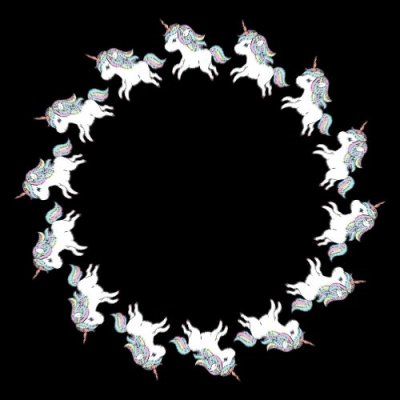 Unicorn running round preview