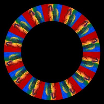 Abstract Art Contest first place Jenniann West round preview