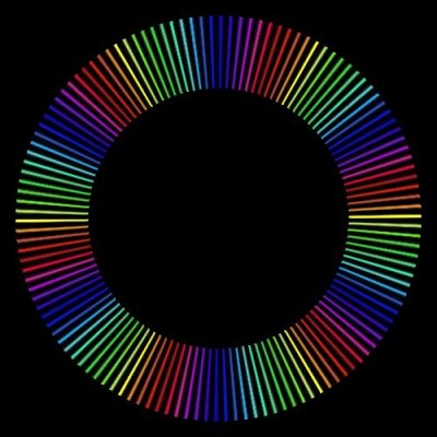 rainbow lines 72px round preview