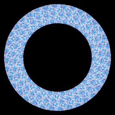 Cherry Flowers in Blue round preview